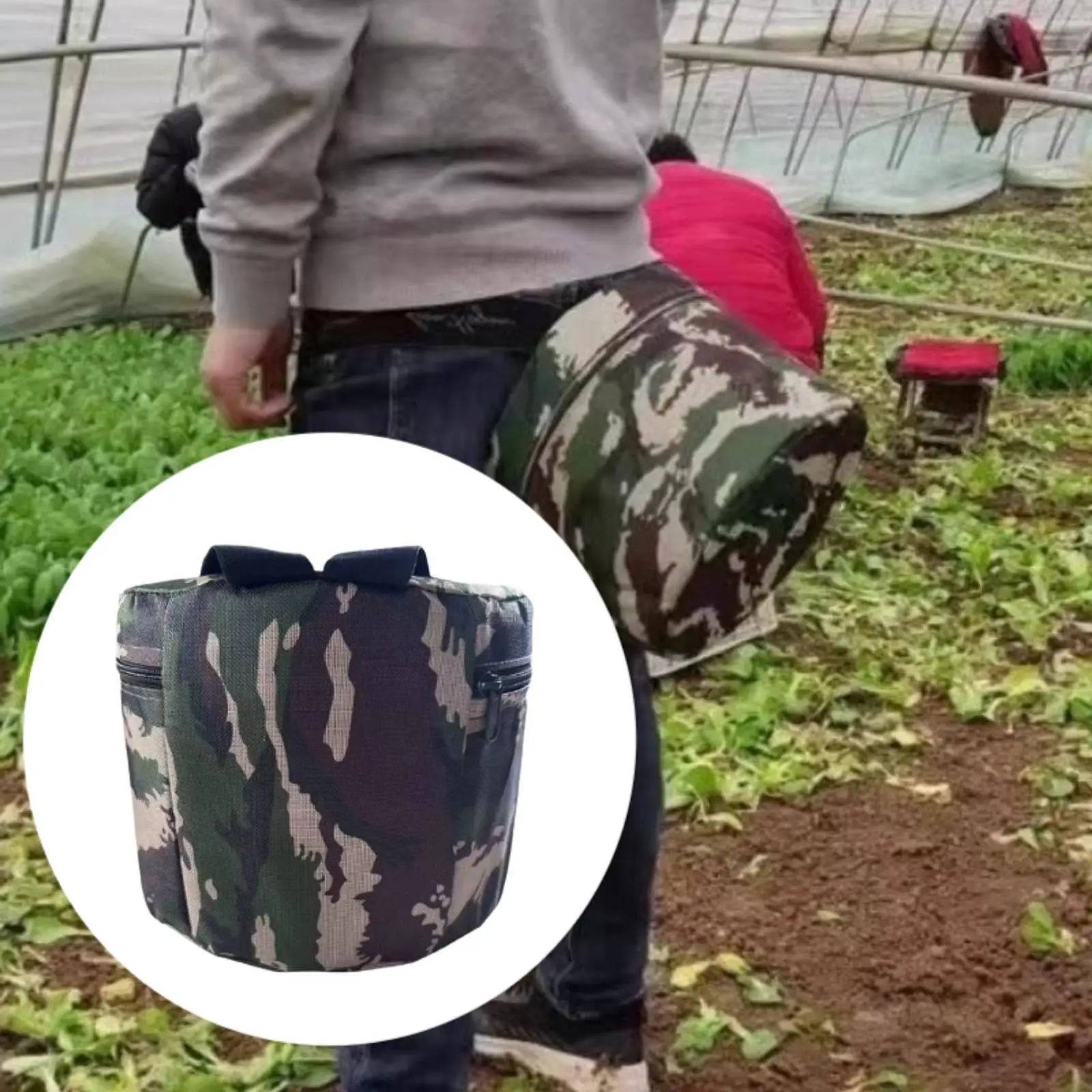 

Gardening Stool Round Lightweight Farming Stool for Weeding Backyard Fishing