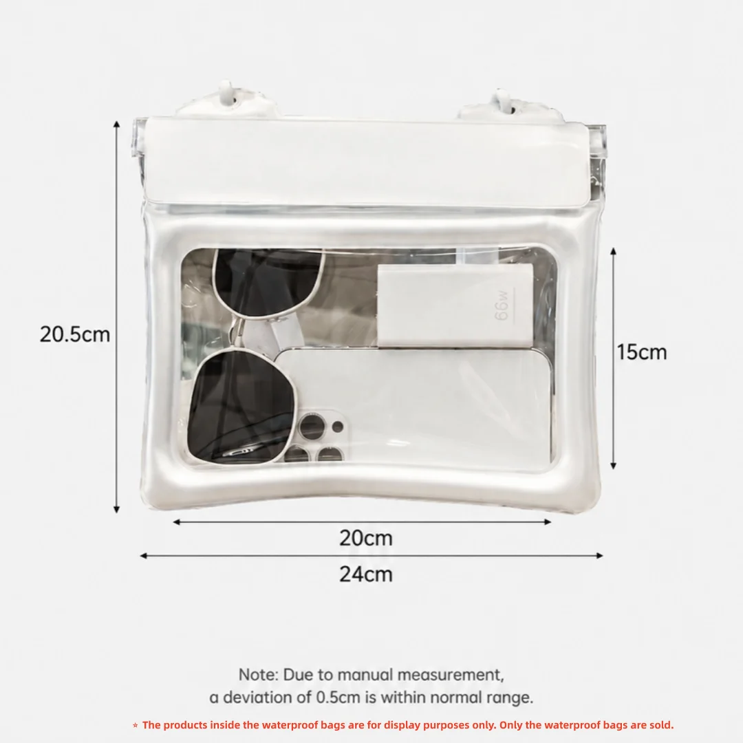 Large Capacity Waterproof Phone Bag 4-Layer Sealed Floating Airbag Edge with Adjustable Strap for Rafting Swimming Water Sports view 6