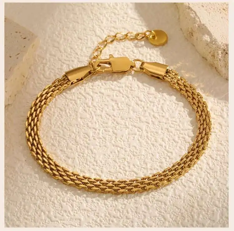 Eleganter Zirkonia-Armband für Damen, Schmetterlingskette, 18 Karat vergoldeter Edelstahl, Schmuck für Hochzeit, Verlobung – Detail 5