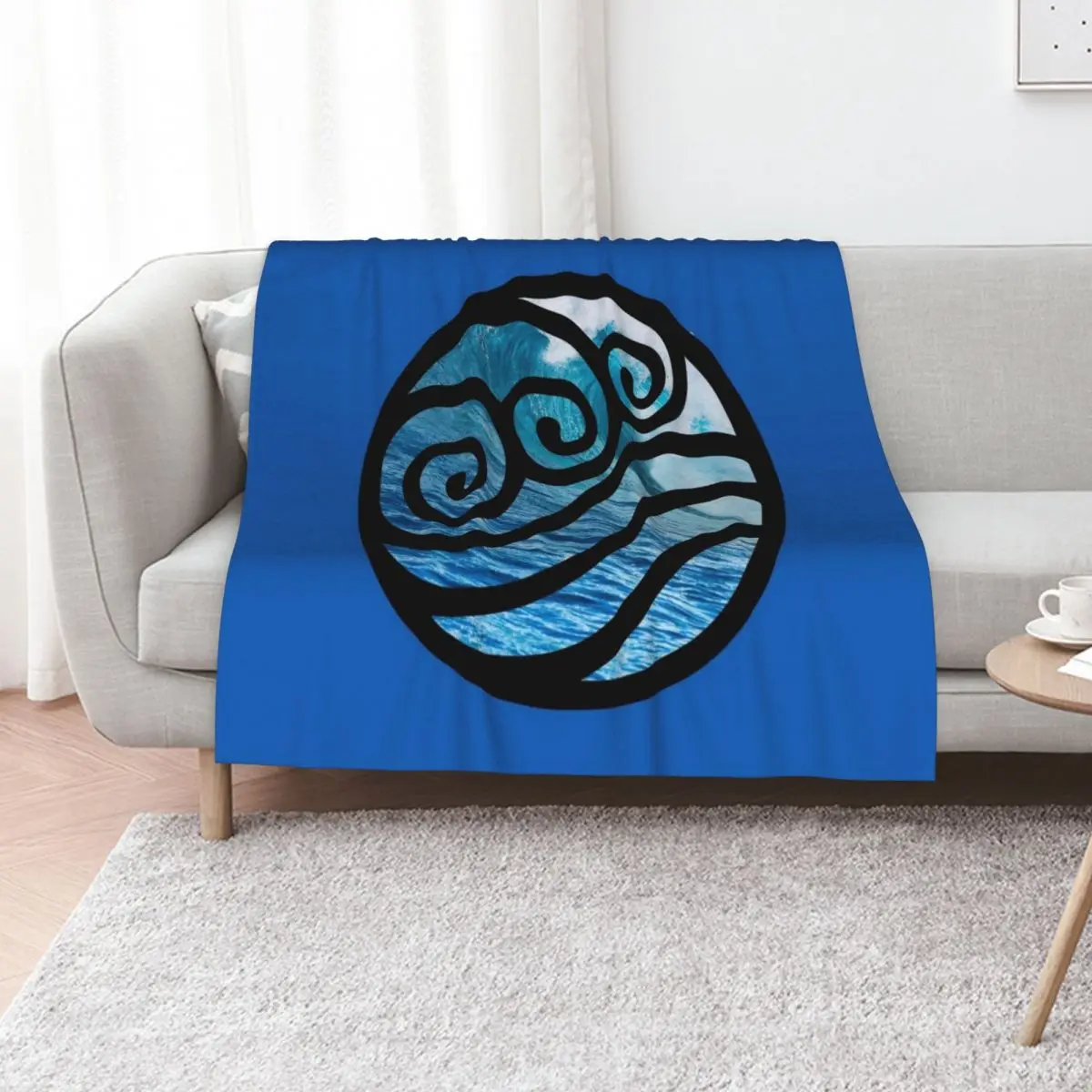 

Waterbending - Avatar the Last Airbender Throw Blanket Extra Large Throw sofa bed Hairy Luxury Blankets