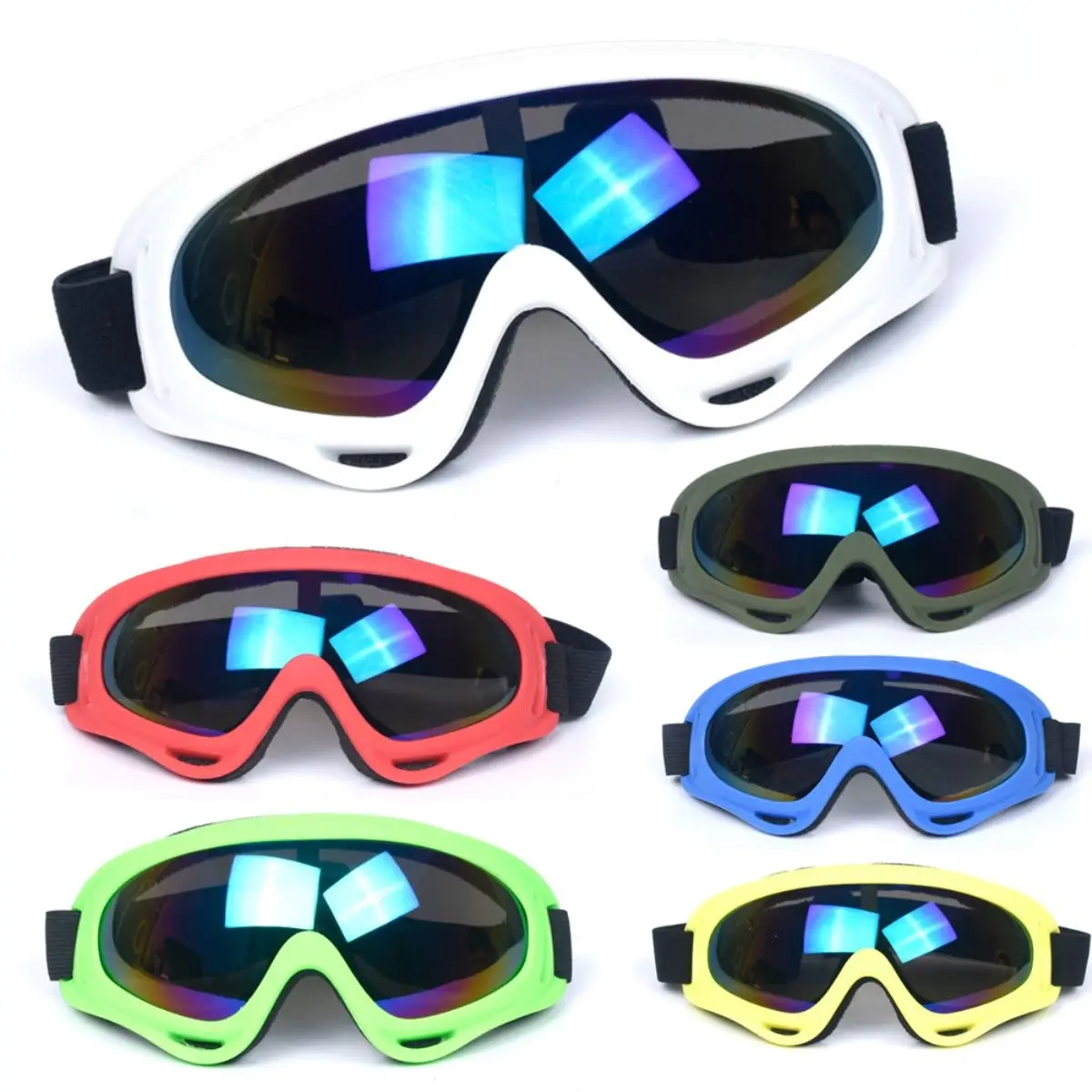 

Professional Unisex Multi-Sport Goggles for Skiing & Motorcycle, Anti-Fog UV400 Model (Windproof Safety Eyewear)