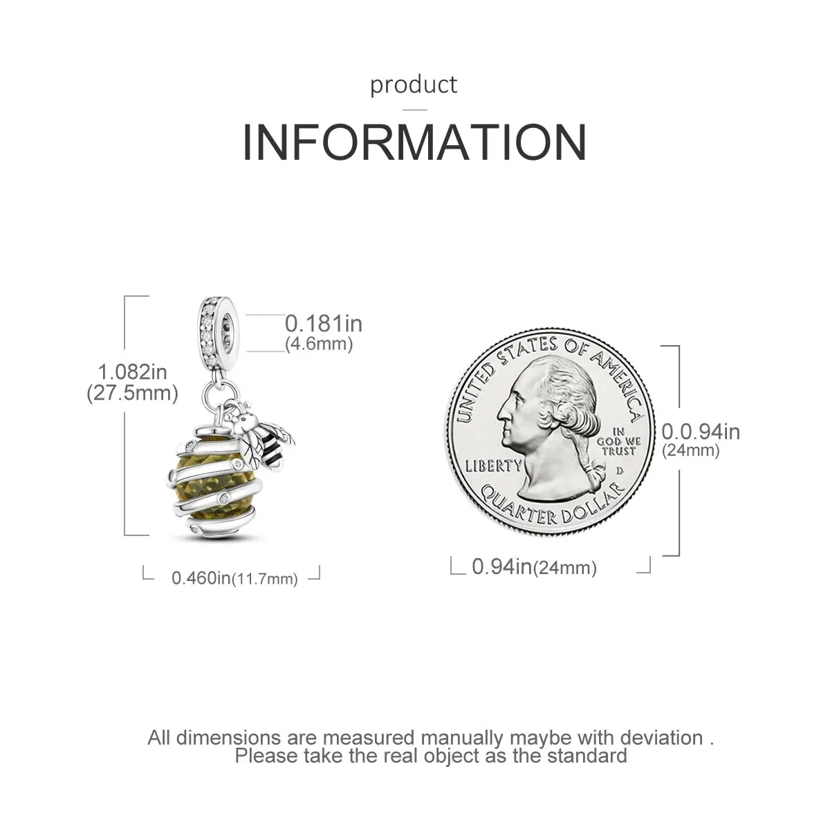 MULA 1PC Silver Plated Charms Fit Original Bracelet Making Coffee Bee Dog Pendants Jewelry Gift image 6