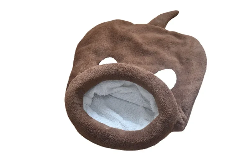 Caldo corallo in pile gatto sacco a pelo letto per cucciolo di cane di piccola taglia Pet Hairless Cat Mat Bed Kennel House Soft Warm Sleep Bed