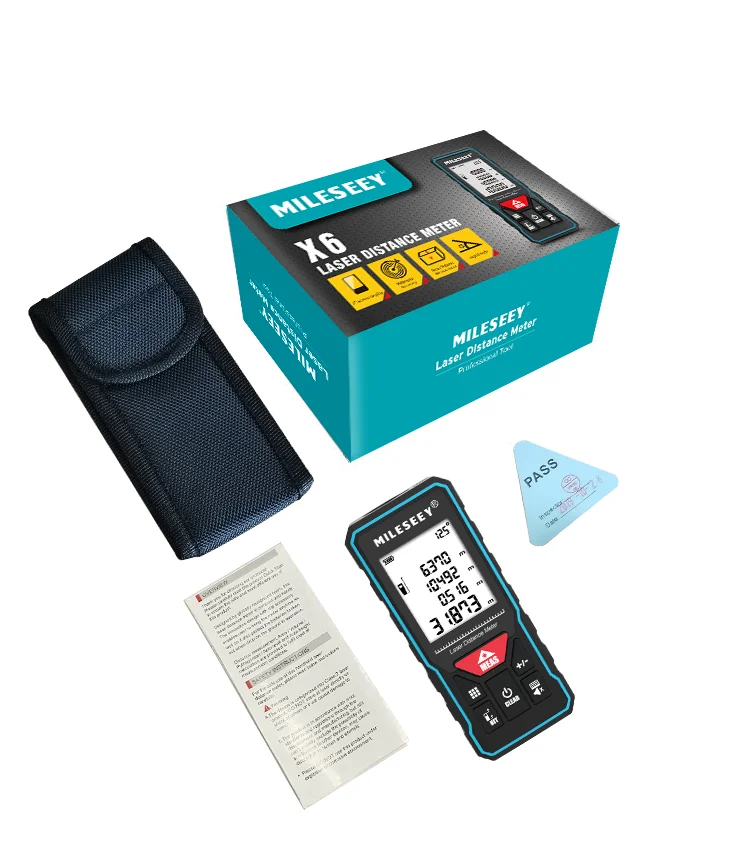 Mileseey  M120 40M Laser Afstandsmeter Meetlint Roulette Met Wiel, Met Engelse Uitzending