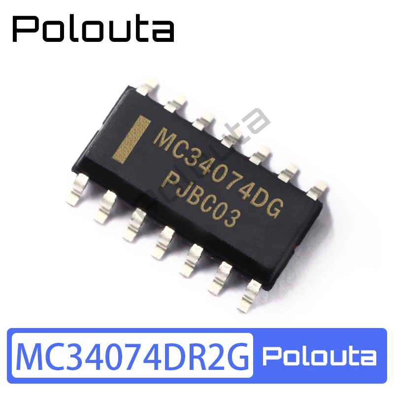 5 Pcs/Set Polouta MC34074DR2G MC34074DG SOP-14 Single Power Operational Amplifier Chip Electronic Components Arduino Nano