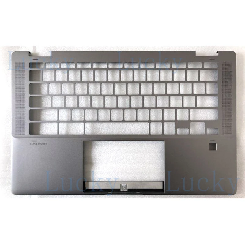 

f New Palmrest Upper Case Keyboard Bezel w/FP Hole For HP Chromebook X360 14C-CC