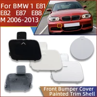 Gancho de remolque para parachoques delantero, tapa de cubierta de ojo, carcasa embellecedora pintada para BMW 1 E81 E82 E87 E88 m-sport 2006-2013, decoración de cubierta de remolque