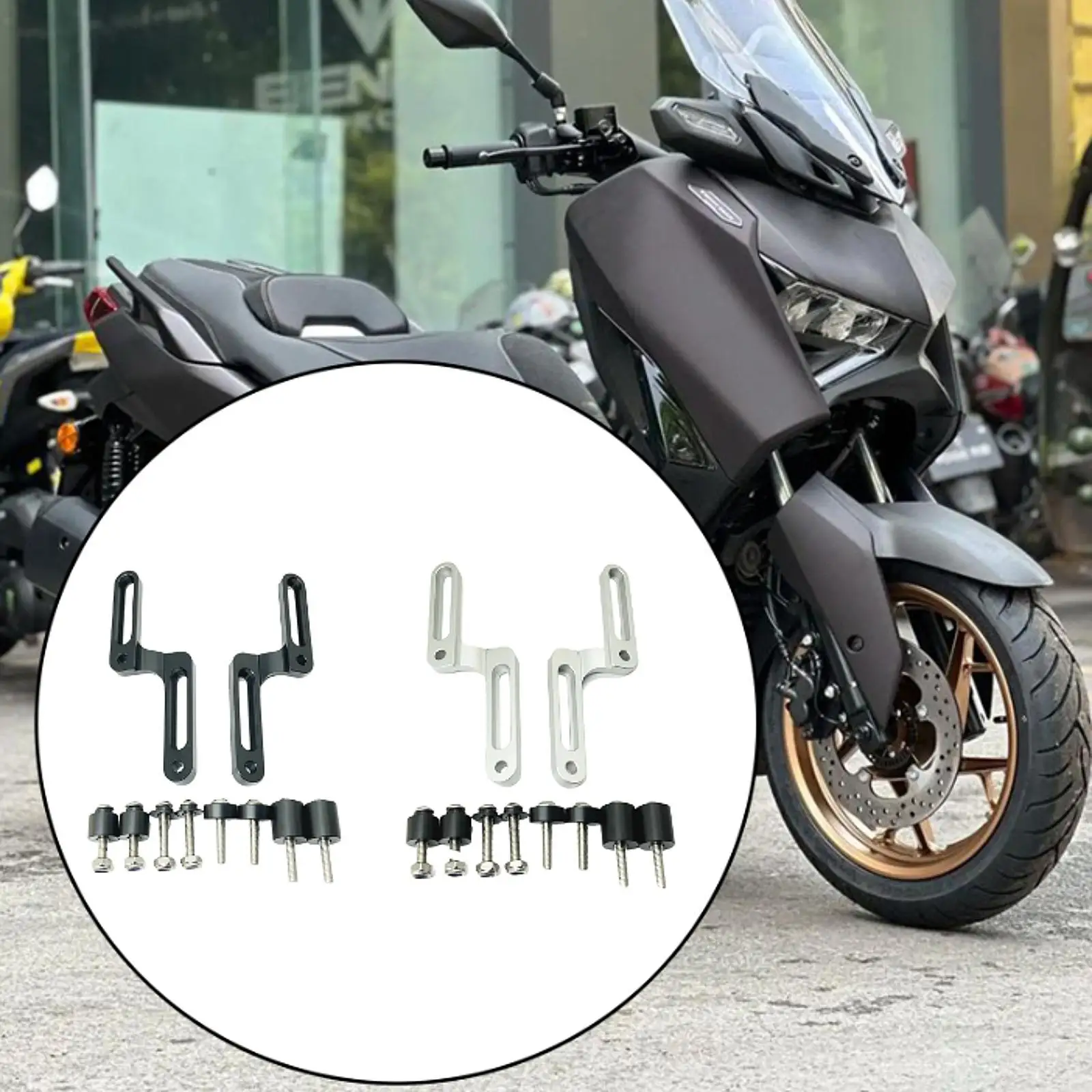 

Windscreen Support Holder Aluminum Alloy Sturdy Motorcycle Accessory Windshield Bracket for Motorcycle Xmax300 2015-2022