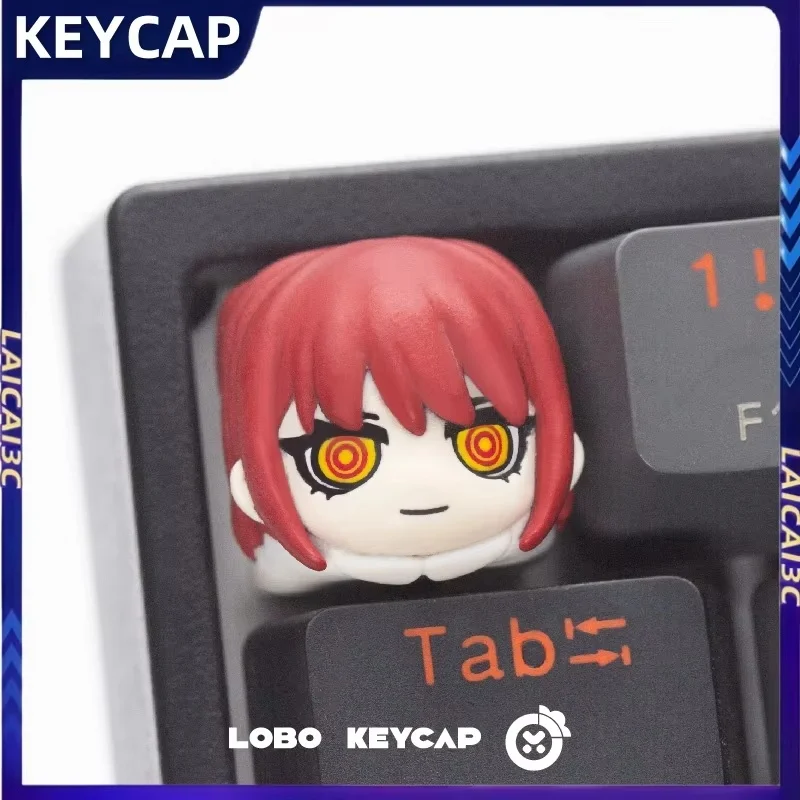 

Creative Makima Theme Cherry Profile Anime Peripherals Cute Personalized Mechanical Keyboard Accessories Gift Collectible Keycap