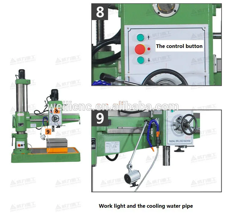 Zq3035x10 Radial Drill Metal Working Hinery For Sale,Radial Drilg Hine