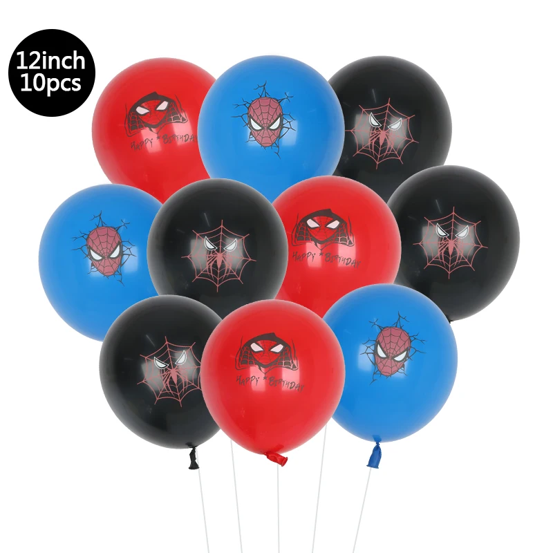 10/30/50pcs 12inch Marvel Themed Latex Balloon Set Super Heroes Balloons for Birthday Boy Baby Shower Decor Supplies Kids Toys