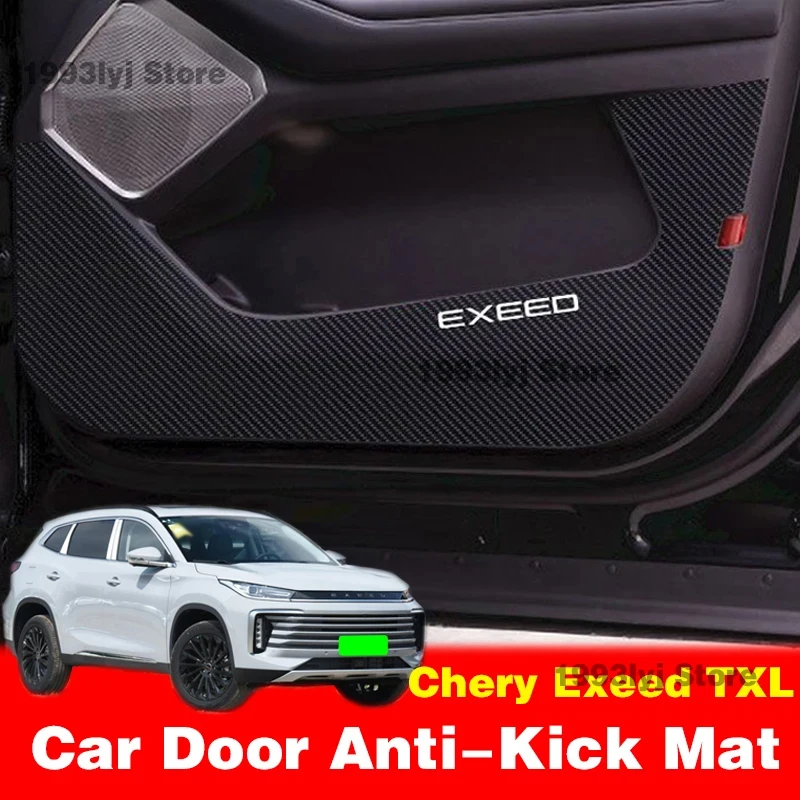 Car Door Anti-dirty Anti-kick Mat Pad Cushion Sticker Garnish Decoration Car-styling For Chery Exeed TXL Accessories