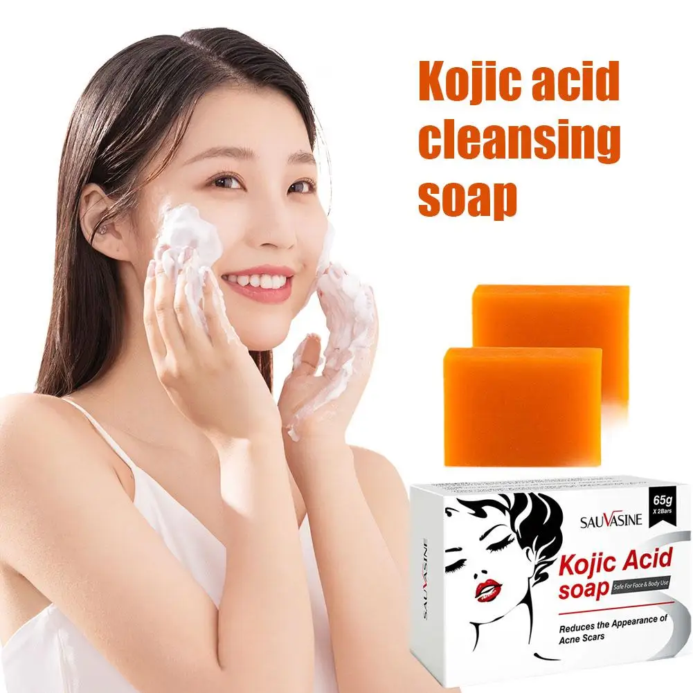 65gX2pcs Kojic Acid Soap Kojic Acid Soap Original Product Face Cream Body Lotion Facial Wash Whitening Anti Aging Acne Dark Spot