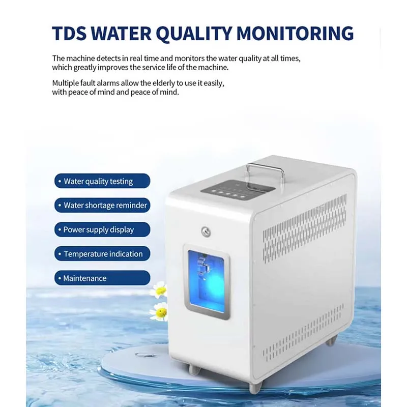 水素吸入 H2 O2 SPE 電気分解水 静音 高純度酸素水素発生器 H2分子吸収機