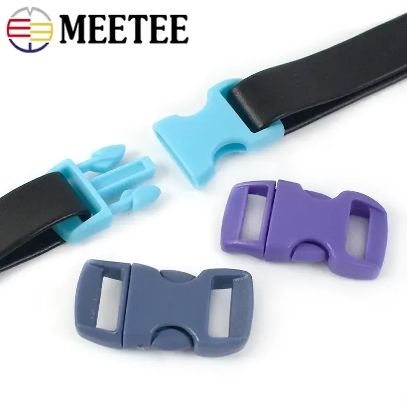 10/30/50Pcs 10/15mm Plastic Buckles Side Release Backpack Buckle Bag Strap Adjustable Clasp Webbing Belt Hook DIY Accessories