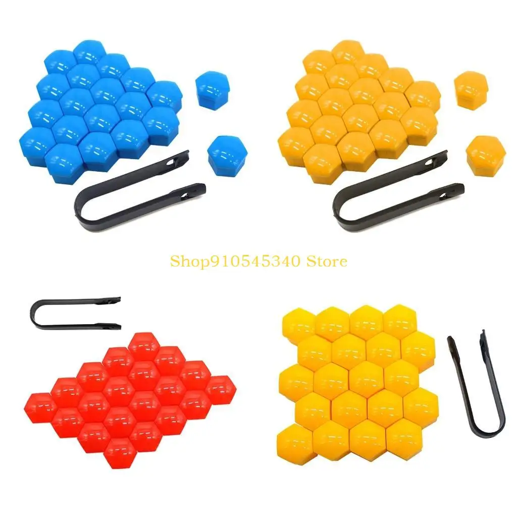 

U2JA 17 -мм блокирующая пластиковая колесная гайка на крышке с крышкой универсальной набор для большинства автомобилей 20 шт.