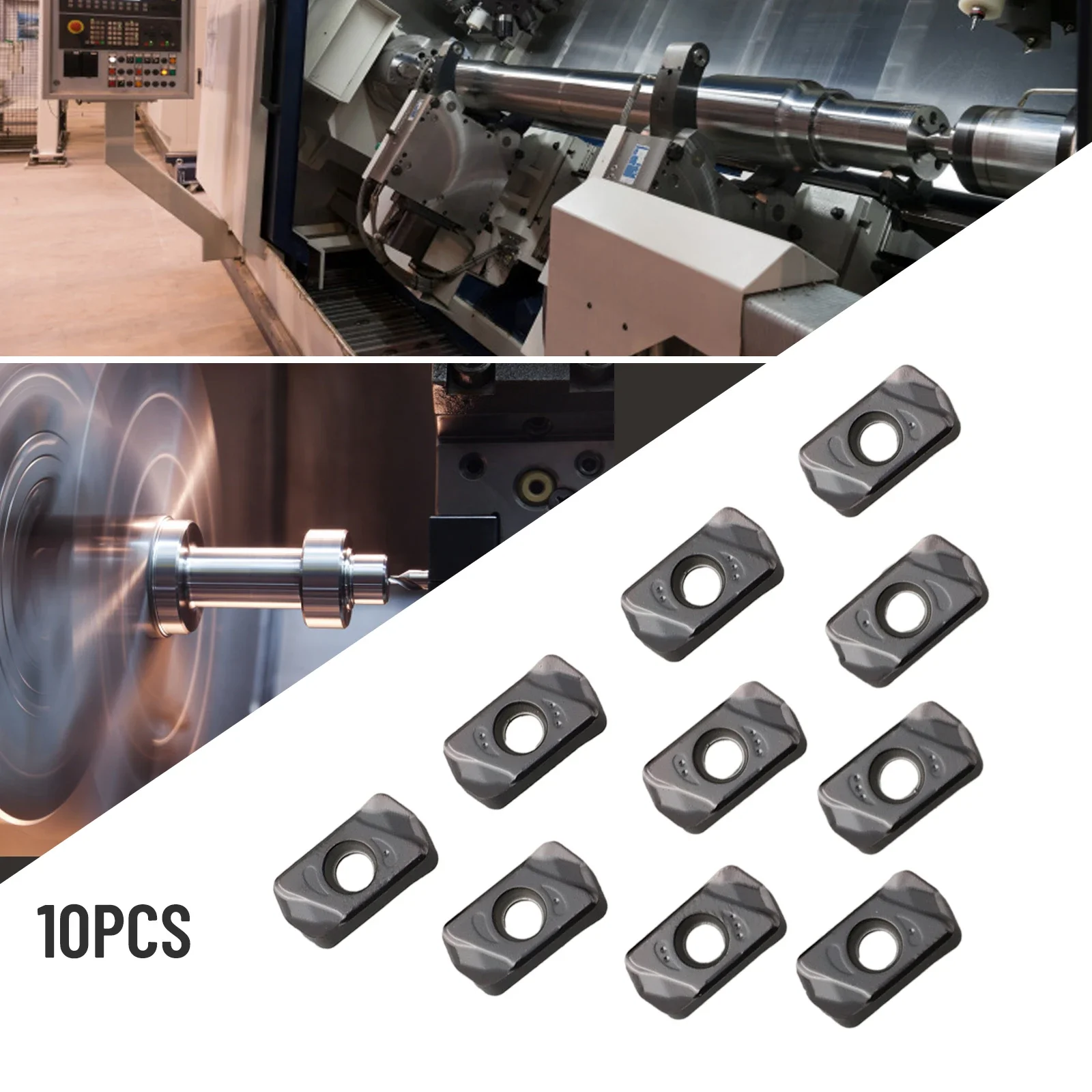 Carbide Feed Mill Insert for LNMU0303 C16 17 20 25mm Ensures Superior Vibration Absorption for Optimal Performance