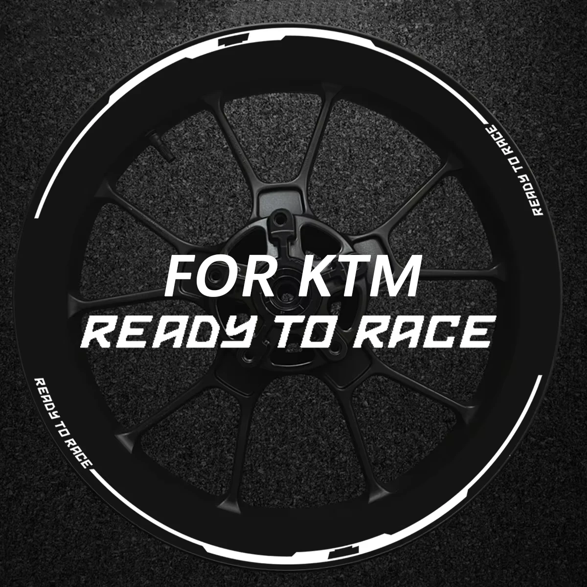 For KTM Duke 125 390 790 200 1290 Super Duke R Adventure 690 SMC R Motorcycle Wheel Hub Stickers Moto Rim Decal Accessories