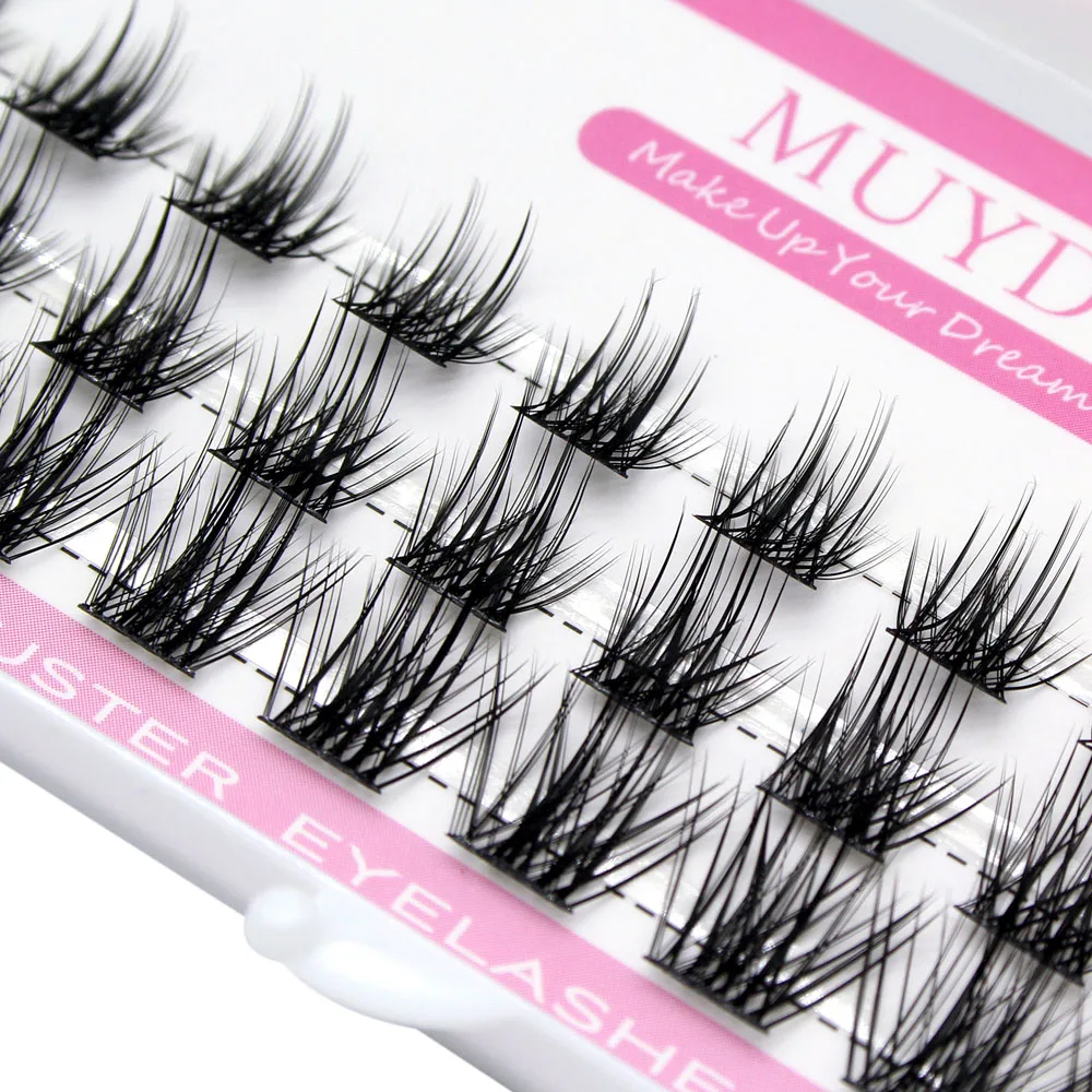 Loose Segmented False Eyelashes DIY Natural Independent Eyelashes Makeup Tools Soft Natural Mink Fluffy Soft False Eyelashes