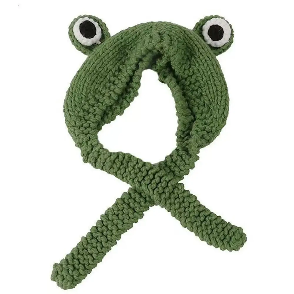 Gift Idea Cute Knitted Frog Hat Knitted Korean Style Women Beanie Hat Warm Warm Hat Cap Party Use