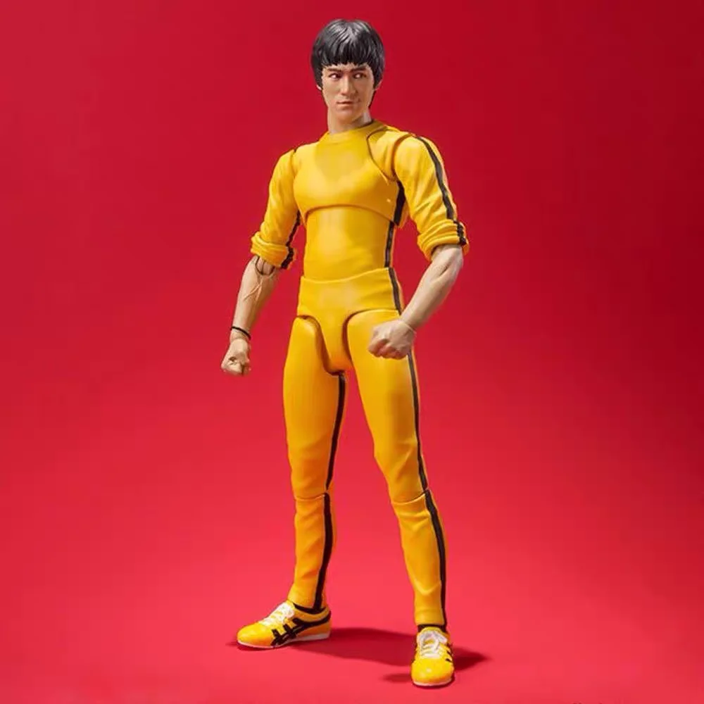 

New Bruce Lee Handmade Model Kung Fu Star Action Figure, Jeet Kune Do Collectible Doll Ornaments