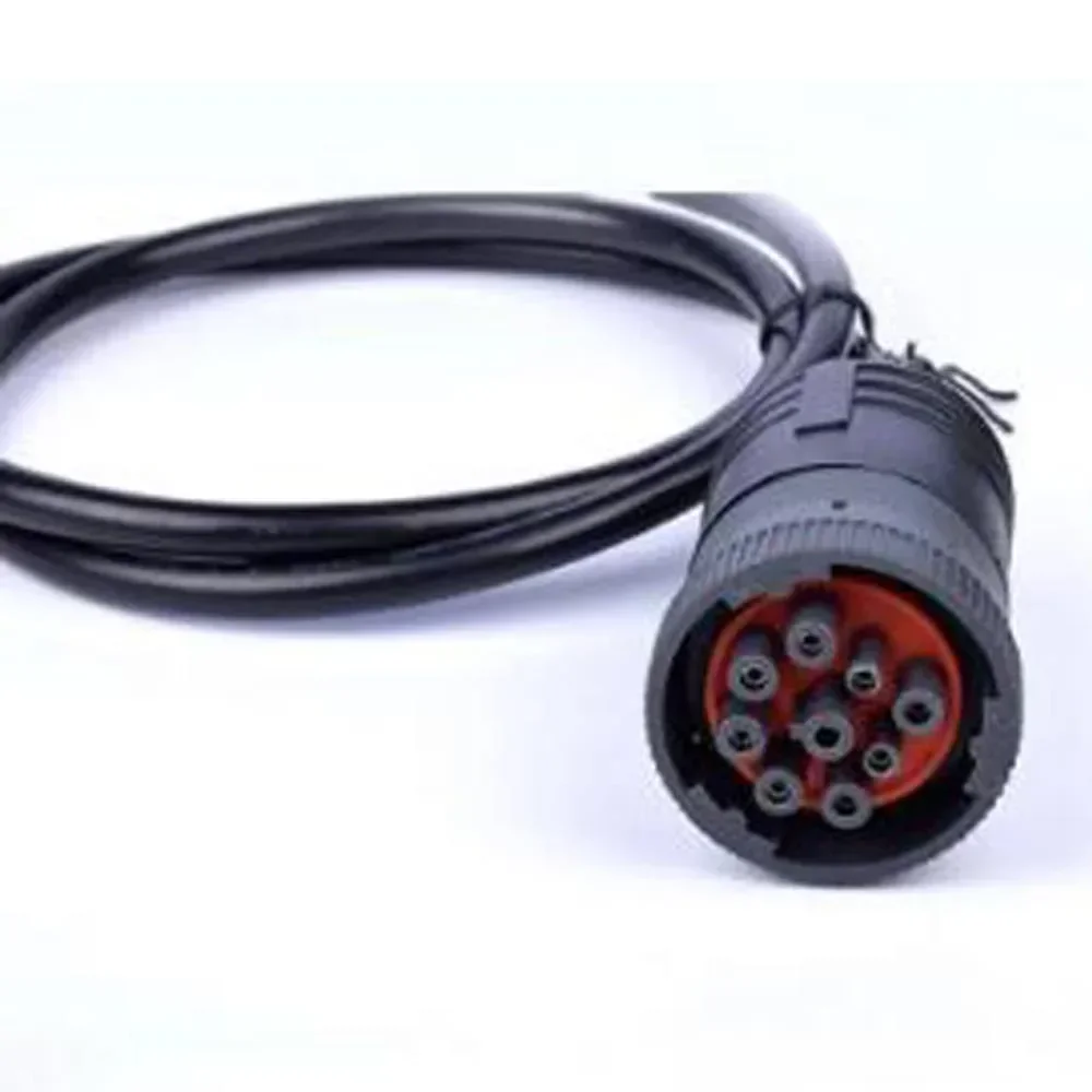 1M Cable, J1939 (9pin) To Open End, 6ft, 9pins Wired, Female for Cummins Truck Diesel Engine Converting Connection Cable