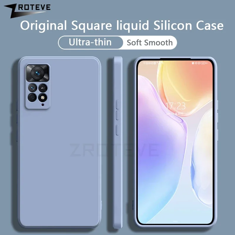 Per Redmi Note11 Pro Custodia Zroteve Cover in silicone liquido setoso per Xiaomi Xiomi Redmi Note 11 11S 12S 12 S Pro Plus Custodie per telefoni