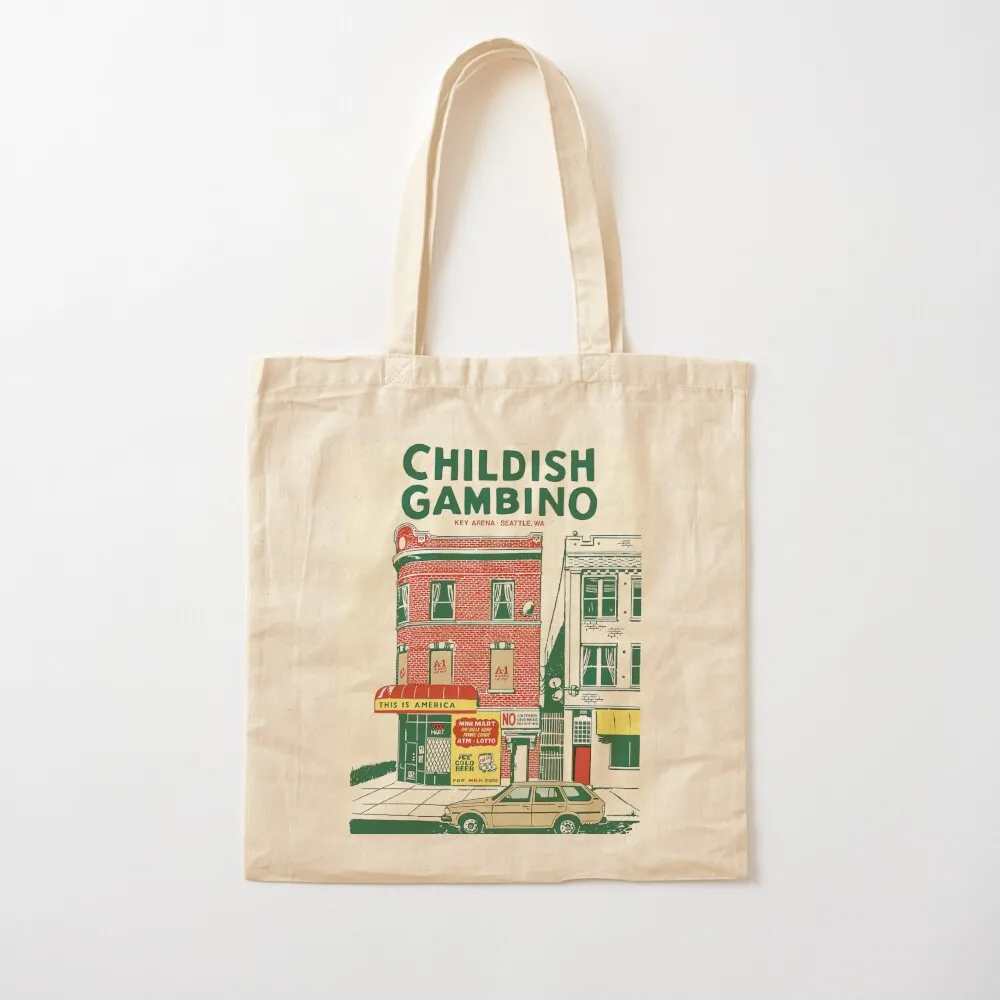 

This Is America Childish Tote Bag Big bag Women's bags personalized tote bag free delivery bags Canvas Tote