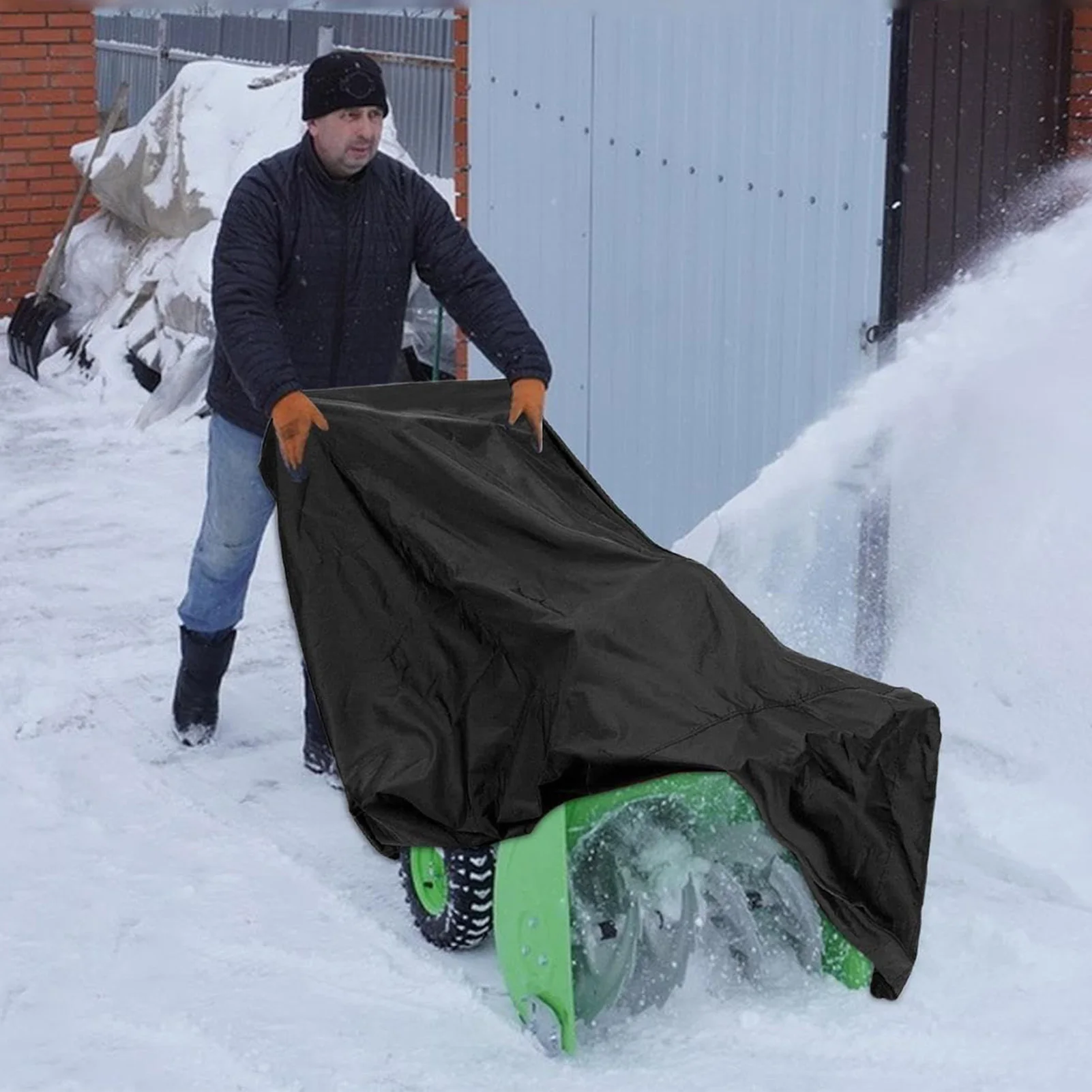 Housses de souffleuse à neige pour l'extérieur, coupe-vent, résistant aux déchirures, housse de protection pour cour, jardins, pelouse, fête en plein air