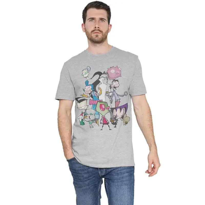 Invader Zim Group Shot T-Shirt S-2XL, Athletic Heather