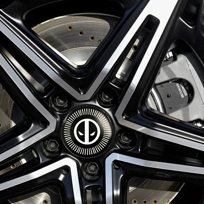 4 قطعة 56/60/65 مللي متر ديدبول سيارة عجلة مركز محور ملصقات الشارات لأودي BMW فولفو أوبل بيجو سوزوكي هوندا هيونداي سيتروين ساب