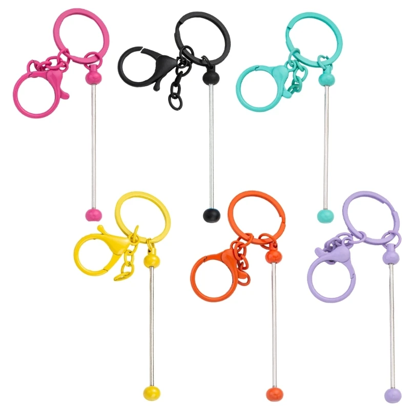 6 sztuk kolorowych breloków koralikami świąteczne wypełniacze do skarpet prezent dla dziecka-studenta