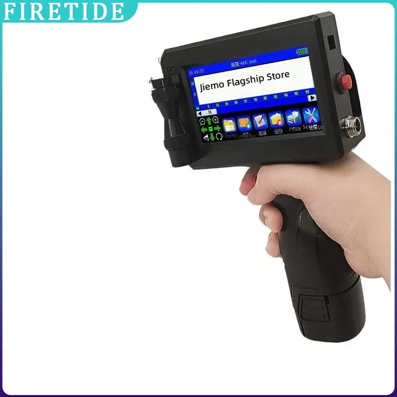 Handheld Inkjet Printer Automatic Coding Machine Industrial Marking Device for Assembly Line Barcode Expiry Date Batch Number