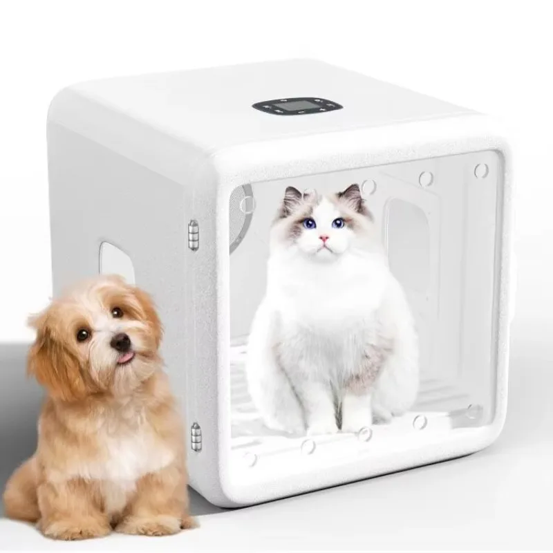 

60L Large Smart Pet Hair Dryer Automatic Cat Dog Dryer Box Temperature Control 360 Surround Blowing Drying