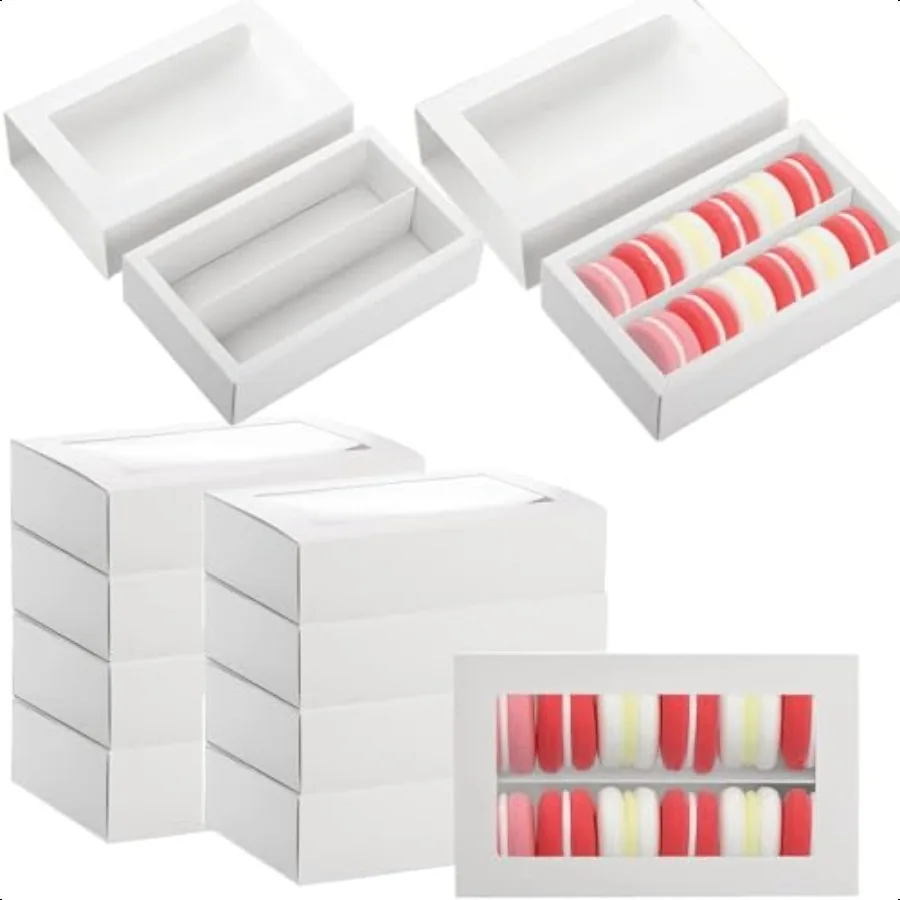 30er-Pack Aron-Boxen für 12 Aron-Geschenkverpackungsboxen mit klarem Fenster, stabile Bäckereiverpackung mit sicherem Deckel für Erdbeer-Ch