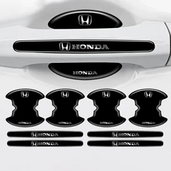 Anti-risco Porta Car Handle Proteção Adesivo para Honda Civic, Accord, Vezel, Fit, CRV, HRV, Crz, Hrv, 8 pcs