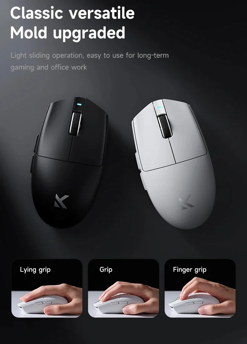 MCHOSE G3 V2 Pro Kabellose E-Sports-Maus Leichtgewichtig Drei Modi Bluetooth PAW3395 Hochleistungsfähig 800mAh Spiel- und Büromaus 59g – Detail 7