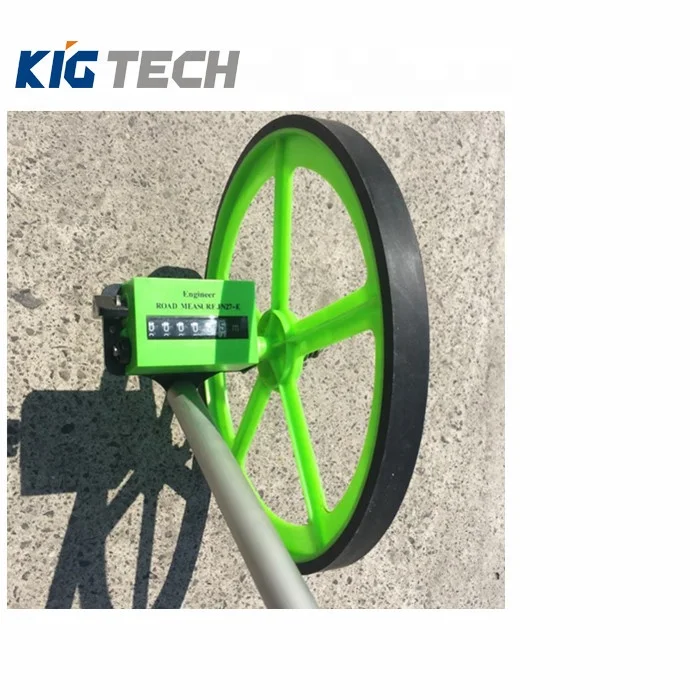 

KIG TECH Factory FRP Adjustable Handle Digital Distance Measuring Wheel up to 99999.9m with Kick Stand