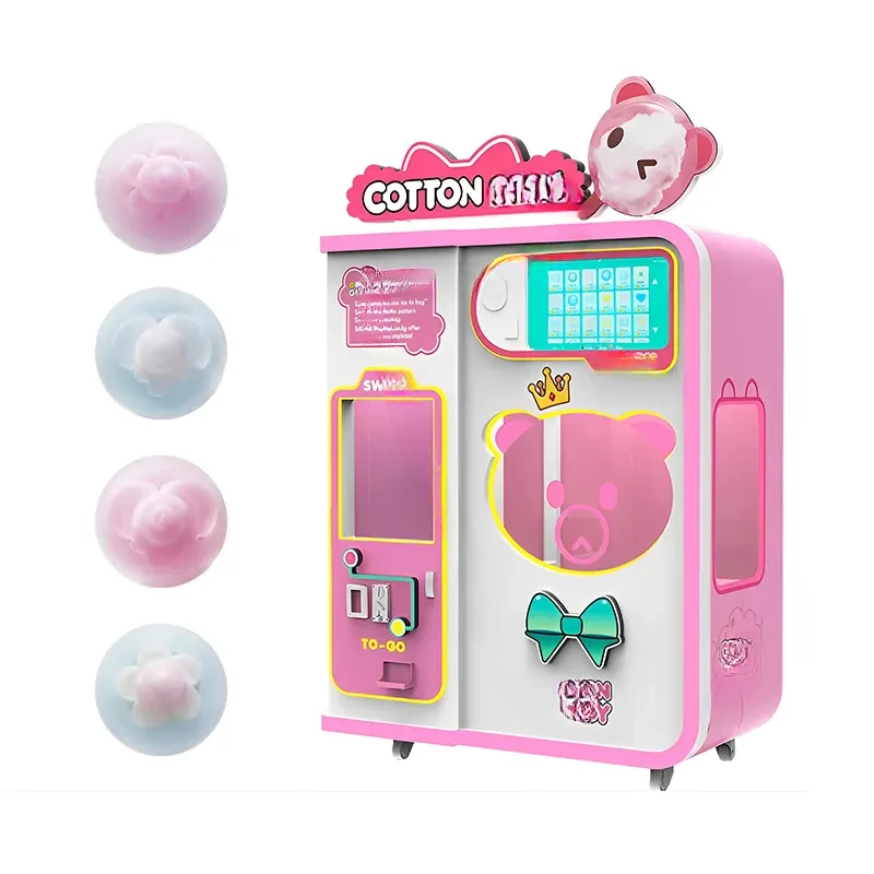 Low cost Electric Flower Cotton Candy Machine Cotton Candy Commercial Vending Machine