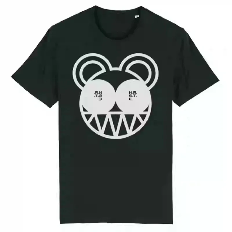 

Fashion Rock Punk Radiohead Band Men and Women High Quality American Retro Classic High Street Oversize Short Sleeve T-shirt