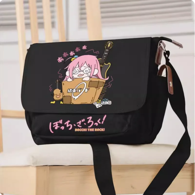 Anime Bocchi den Felsen! Gotoh hitori Schult asche Mode Freizeit Teenager Student Messenger Handtasche