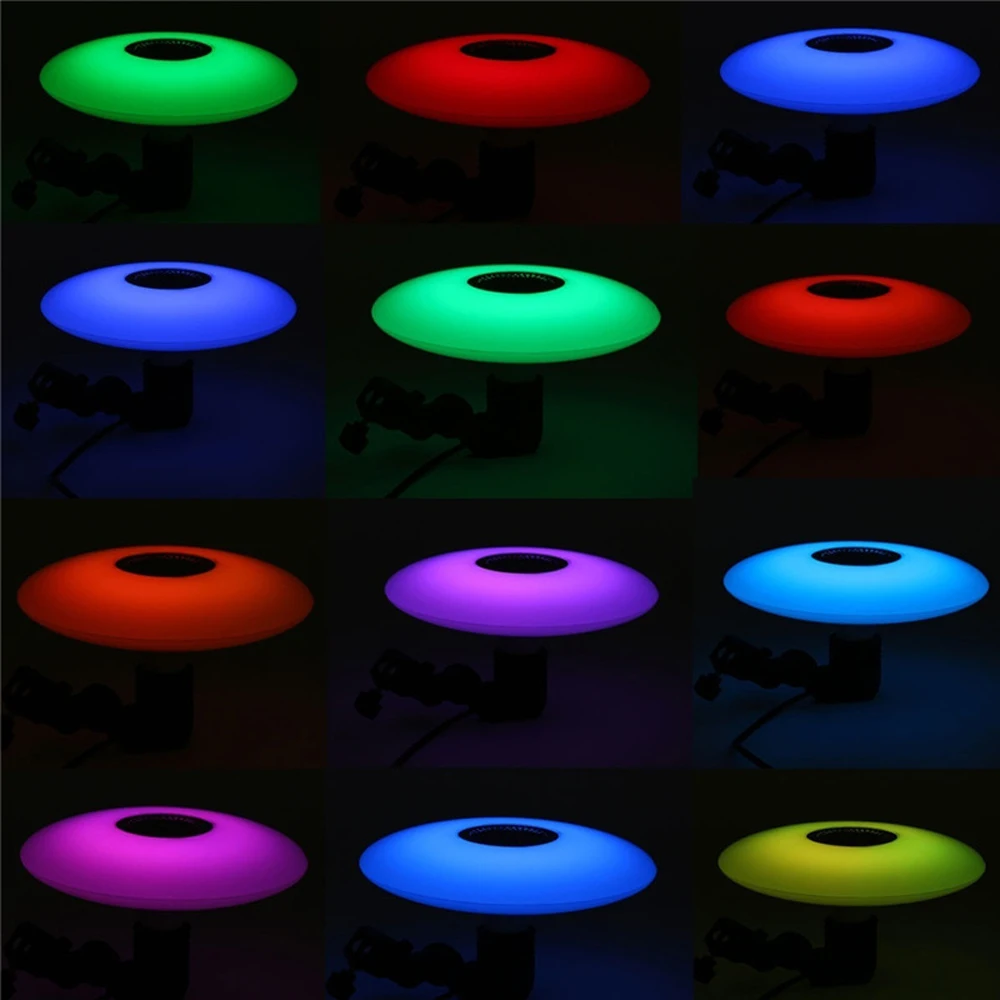 Imagem -04 - Lâmpada Inteligente sem Fio Ufo Lâmpada Bluetooth E27 Rgb Mais Branco Regulável Luz de Teto Led Controle Remoto para Casa 2023