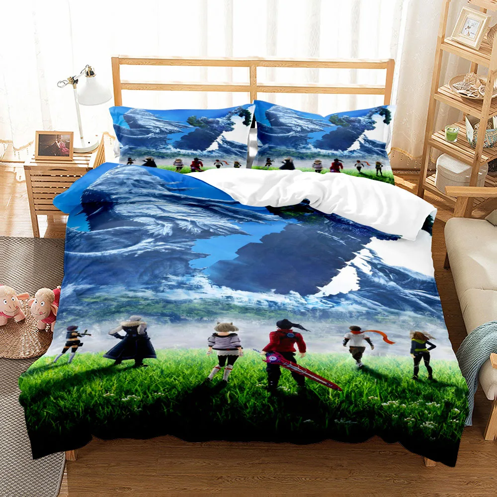 Xenoblade Duvet Cover Set King Queen Double Full Twin Single Size Bed Linen Set