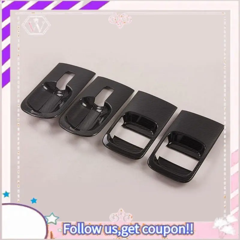 

Portable 6Pcs/Set Car ABS Carbon Fiber Door Handle Bowl Cover For Hyundai Grand Starex H1 I800 2018-2020 Car Accessories
