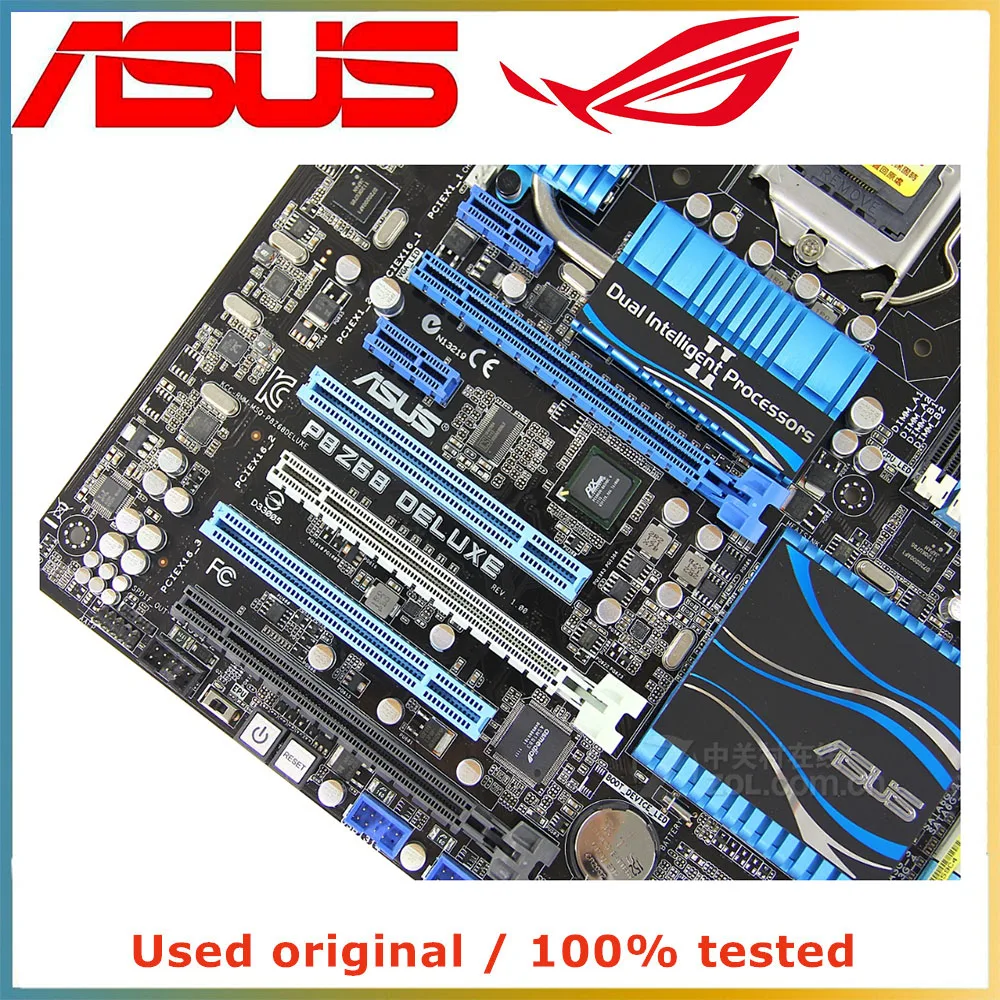 Imagem -06 - Placa-mãe do Computador para Asus Desktop Mainboard Sata Iii Pci-e 3.0 X16 Lga 1155 Ddr3 32g P8z68 P8z68 Deluxe