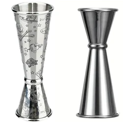 New 30/60ml Cocktail Wine Shaker Measure Cup Stainless Steel Double Shot Drink Spirit Measure Jigger Kitchen Supplies Tools Bar