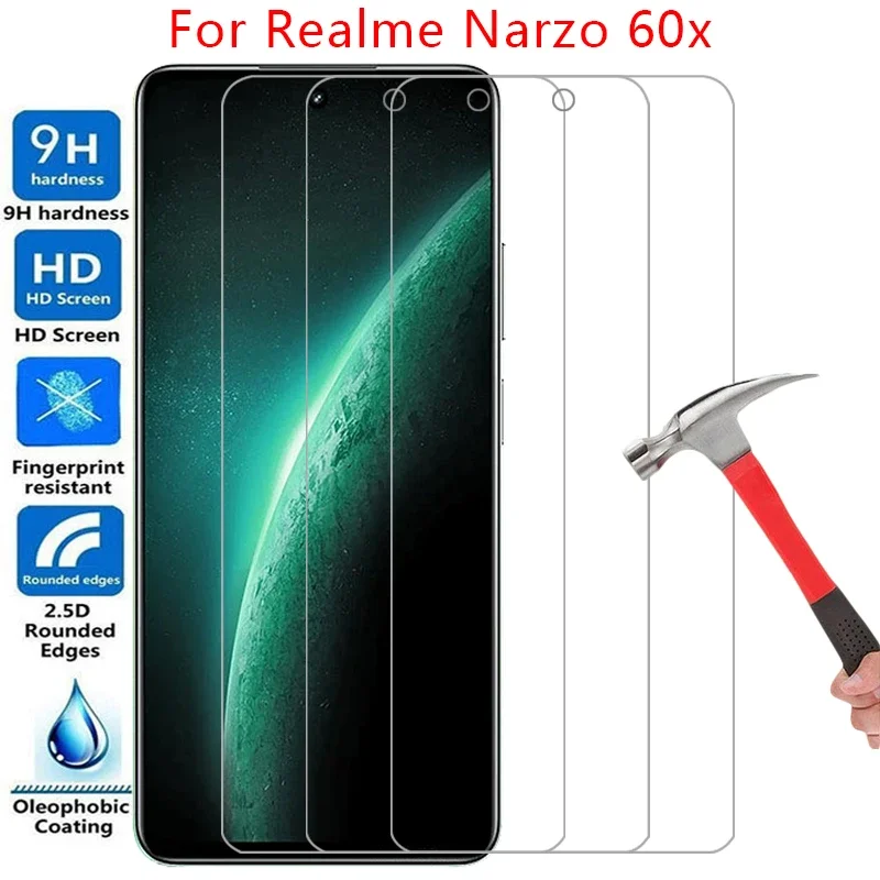 

Защитный чехол из закаленного стекла для Realme Narzo 60x, чехол на Narzo60x 60 x x60, чехол Realmi reame relme ralme Real Me 6,72