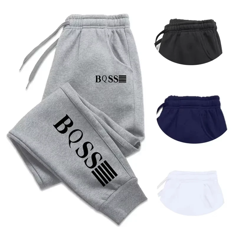 

2026 Mens Sweatpants Printing Fashion Trend Jogging Trousers Versatile Soft High Quality Street Elastic Waist Casual Pants S-3XL