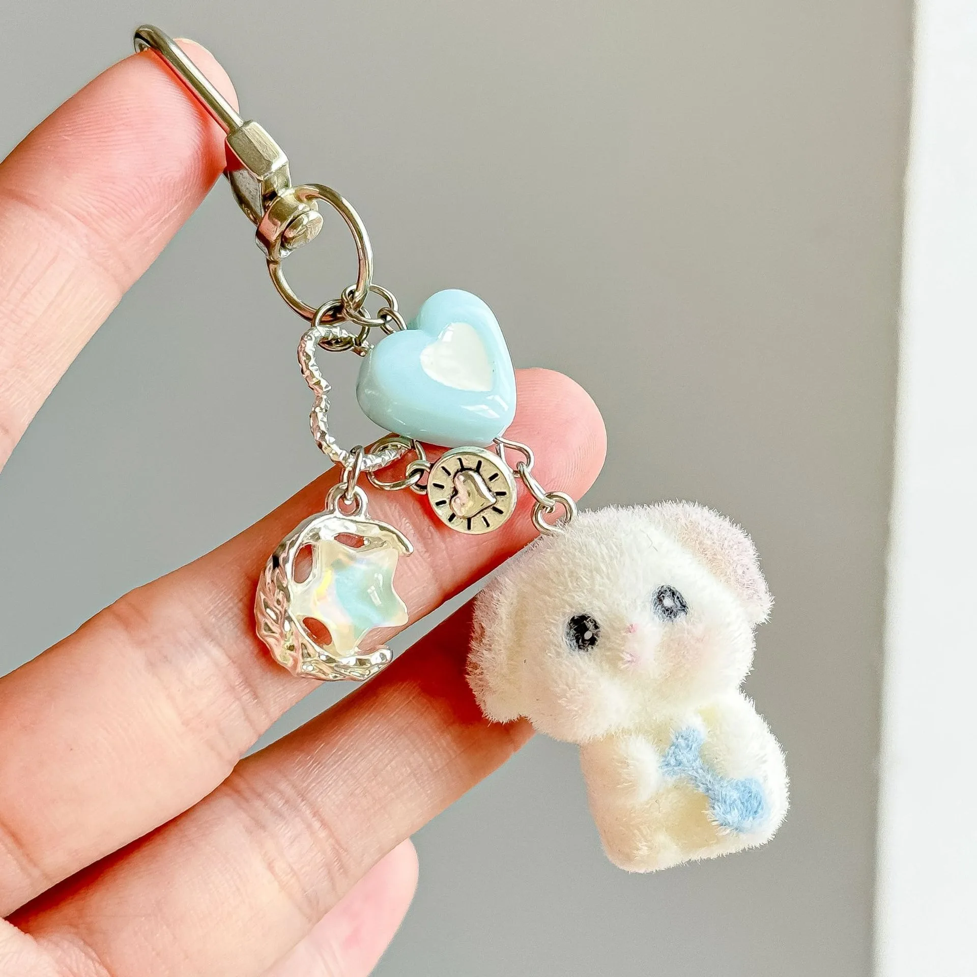 الكورية لطيف لطيف لطيف فروي الحيوان الصغير البطة جرو المفاتيح فتاة القلب بطة صفراء صغيرة كوالا أرنب الهاتف المحمول المعلقات #4