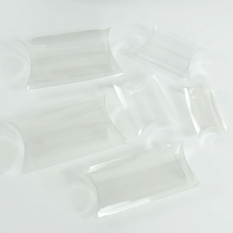 10 stücke Kissen Form Klar PVC Candy Box Transparent Geschenk Verpackung Box Hochzeit Geburtstag Party Favors Decor Weihnachten Box liefert – Detail 10